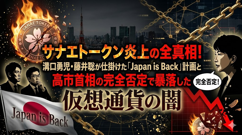 サナエトークン炎上！溝口勇児・藤井聡が仕掛けたJapan is Back計画とは？