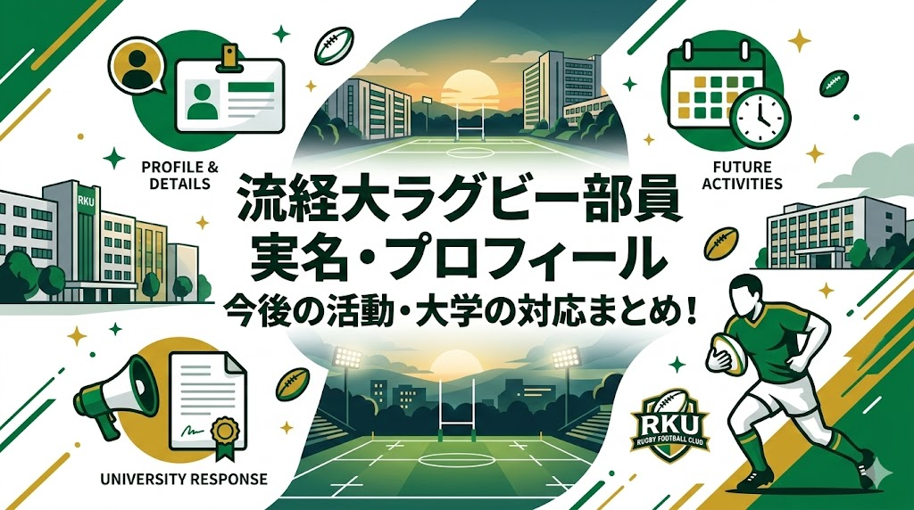 流経大ラグビー部員の実名やプロフィールは？今後の活動や大学の対応まとめ!
